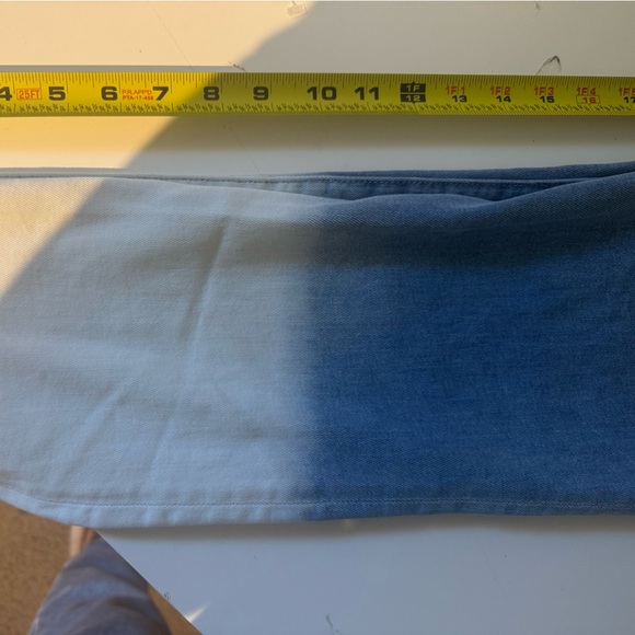 Driftwood Women's Cropped Jeans Size 28 Blue Candace Mid Waist Straight Hem Leg - Picture 11 of 12